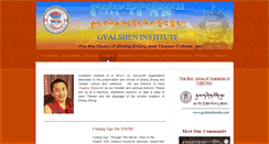Desktop Screenshot of gyalshen.org