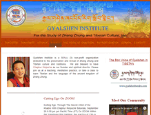 Tablet Screenshot of gyalshen.org